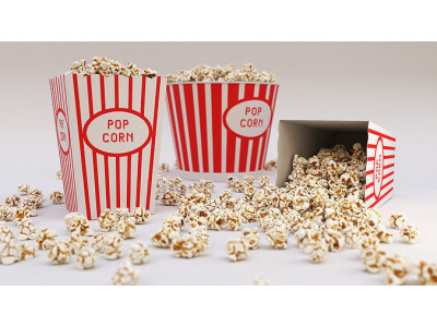 Popcorn Set 3d model 3D model