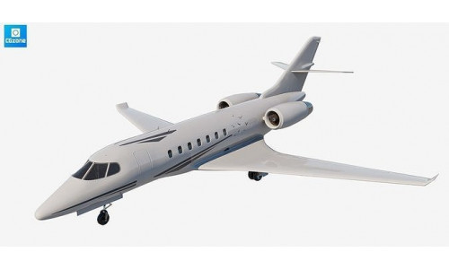 Privet jet Low-poly 3D model