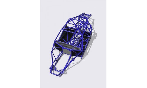Pro Mod Chassis 3 piece Big Tire with Floors N firewall 3D print model