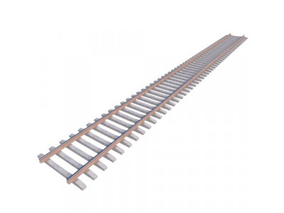 Railway Rails Low-poly 3D model