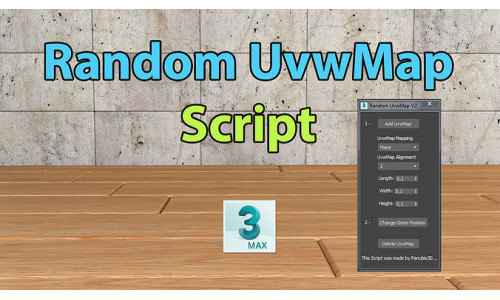 Random UvwMap Script 3D model