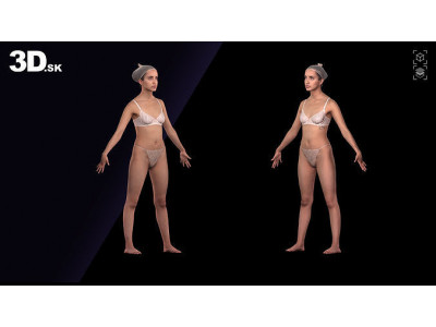 Raw A Pose Paulina Nores 3D model