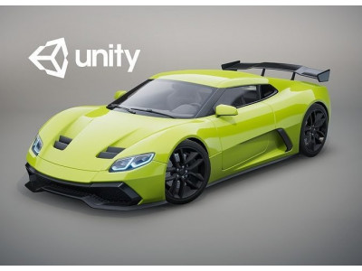Realistic Car HD 06 Low-poly 3D model