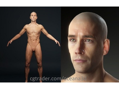 Realistic Male Unreal Engine Rigged 3D model