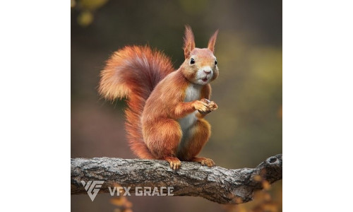 RedSquirrel Summer Animated VFX Grace 3D model