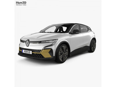 Renault Megane E-Tech Electric iconic with HQ interior 2022 3D model