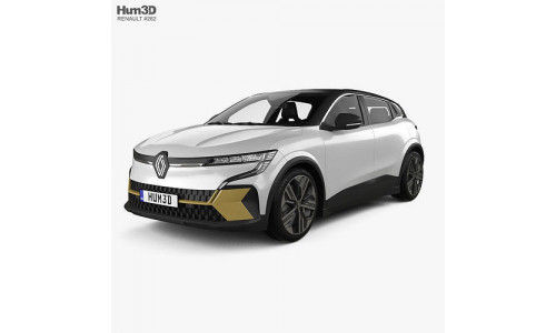 Renault Megane E-Tech Electric iconic with HQ interior 2022 3D model