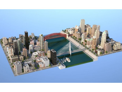 River City Low-poly 3D model
