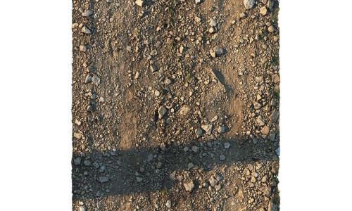 Rocky narrow road material Low-poly 3D model