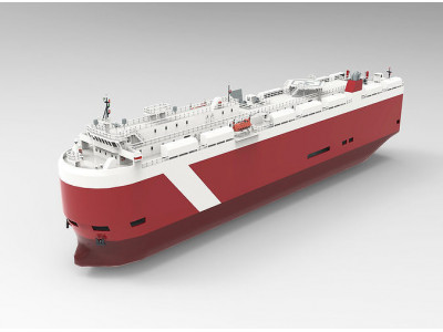 RoRo Car Carrier Low-poly Low-poly 3D model