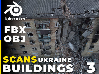 SCANS from Ukraine Buildings set 3 3D model