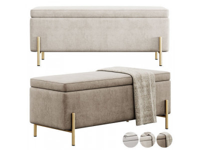 Schmucker Bench by Mercury Row 3D model