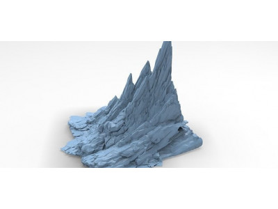 Sci fi Core crystal Shard Rock  3D model