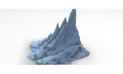 Sci fi Core crystal Shard Rock  3D model