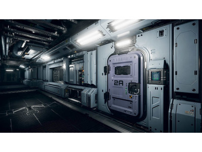 Sci-Fi Facility Sector 43 Low-poly 3D model