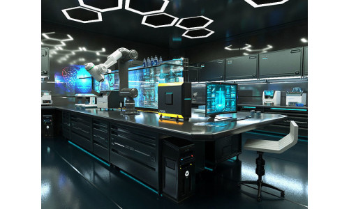 Sci Fi Interior laboratory 3D model