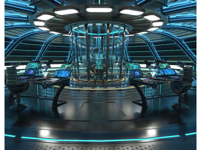 Sci Fi Interior Station 3D model
