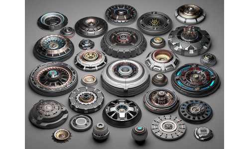 sci fi kitbash subdivision ready 3d model 3D model