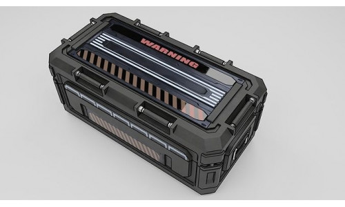 Sci-fi Military Box Low-poly 3D model