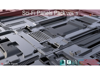 Sci-Fi Panels vol 3 3D model