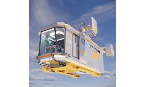 Sci-fi Personal Aircraft 002 3D model