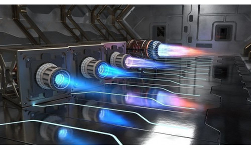 Sci Fi plasma engines and exhausts 3D model
