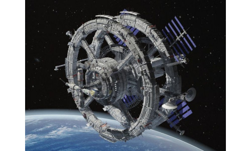 Sci-Fi Space Station 3D model
