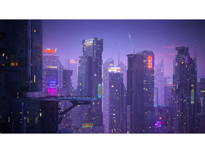 Scifi building  futuristic building Low-poly 3D model