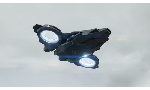 Scifi Dropship Military Aircraft Low-poly 3D model