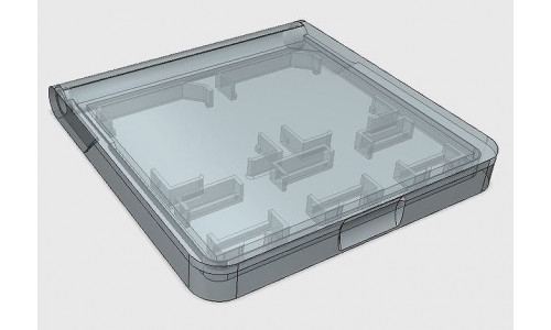 SD and uSD card holder 3D print model