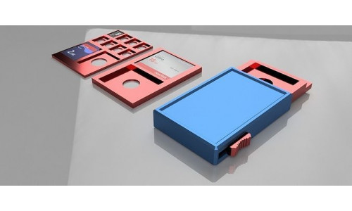 SD NINTENDO SWITCH COMPACT FLASH CARD WALLET 3D print model