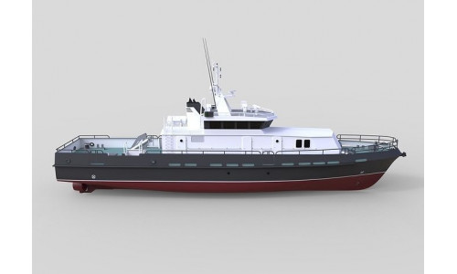 Search and Hydrographic Boat 3D model