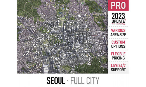 Seoul Low-poly 3D model