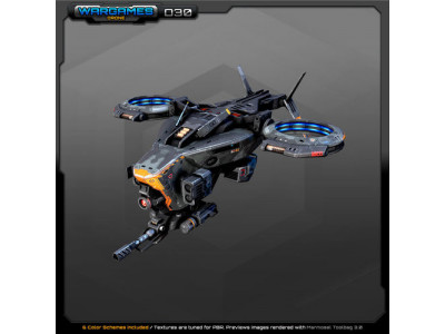 SF Drone D30 Low-poly 3D model