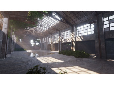 SHC Abandoned Factory hall Low-poly 3D model