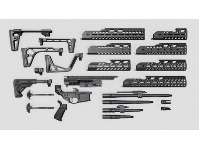 Sig Sauer MCX Virtus Assault Rifle Low-poly 3D model
