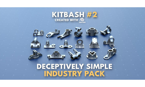 Simple Industry Kitbash Pack 2 3D model