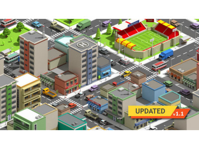 SimplePoly City - Low Poly Assets Low-poly 3D model