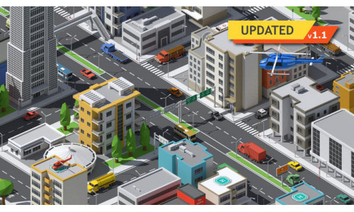 SimplePoly Urban - Low Poly Assets Low-poly 3D model
