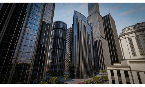 SKYSCRAPER CITY BUILDING 09 Low-poly 3D model