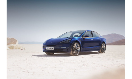 Small electric sedan unbranded 3D model