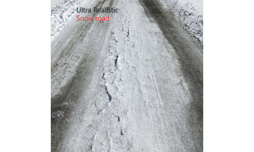 Snow road 3D model