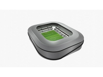 Soccer Stadium Low-poly 3D model