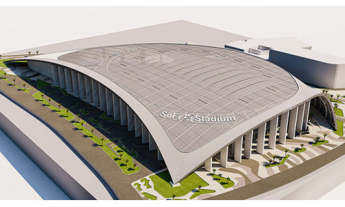SoFi Stadium California USA  Low-poly 3D model