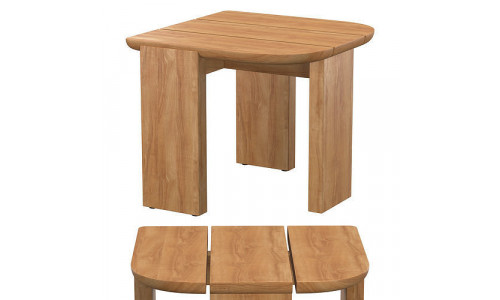 SOLARO TEAK SIDE TABLE 3D model