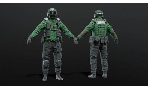 SOLDIER Flight Deck Crew 3D model