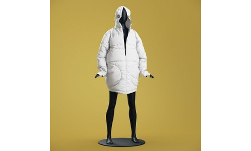 SONDR Winter Coat Loose Open 3D model