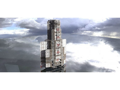 Space freighter Tower 3 3D model