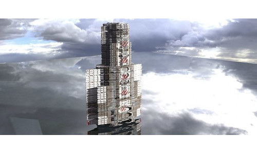 Space freighter Tower 3 3D model