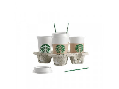 starbucks cup set 3D model